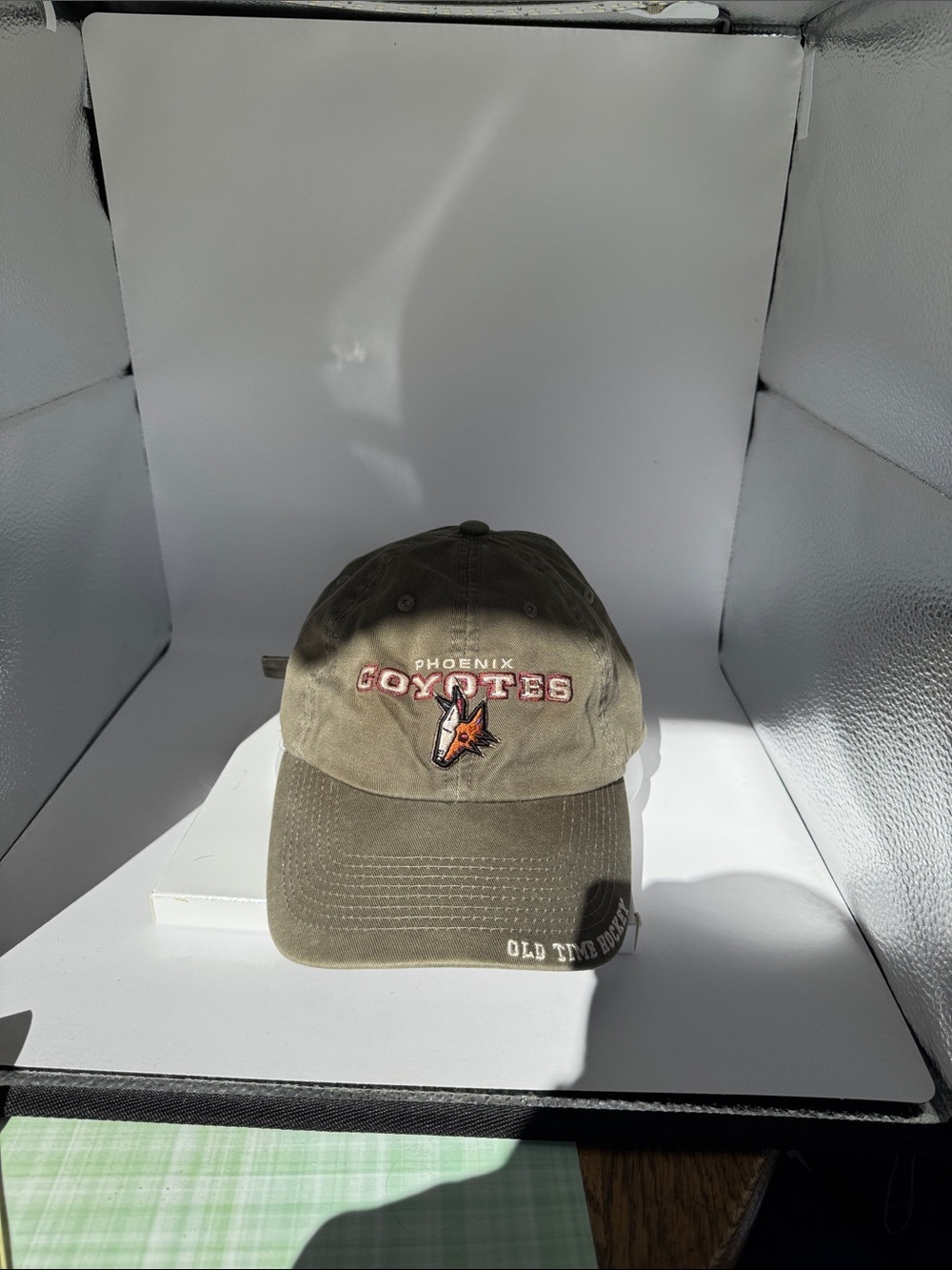 Phoenix Coyotes Olive Baseball Cap - Team Logo Unstructured Adjustable Hat NWOT
